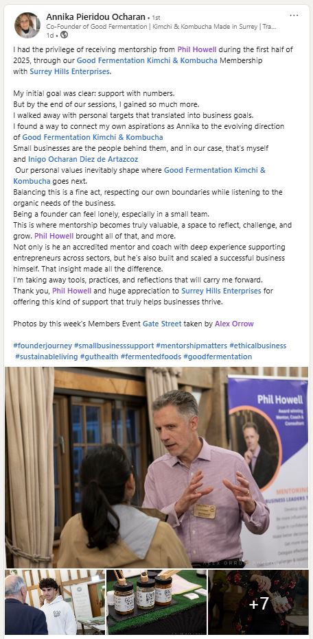Client Testimonial for Phil Howell - Business mentor